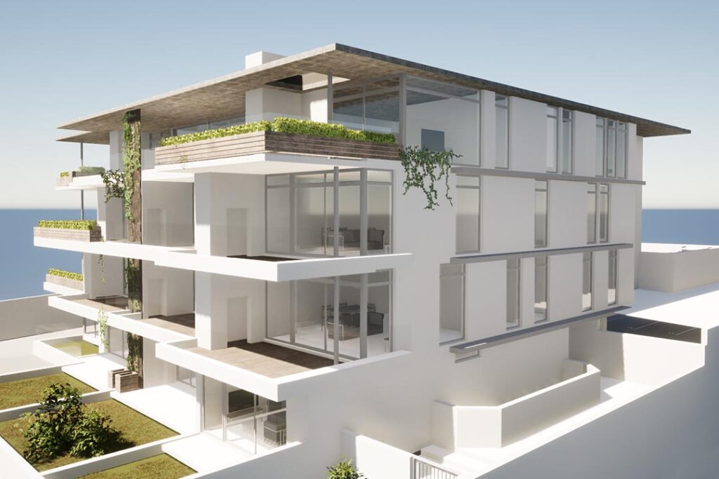 Conceptual architectural proposal by FVDM Architects, drawn from the practice’s portfolio of competition entries.